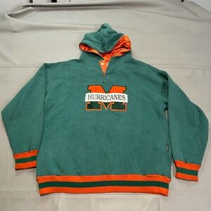 VTG 90s Y2K Miami University Hurricanes Hoodie Men XL THE U College Sweatshirt-